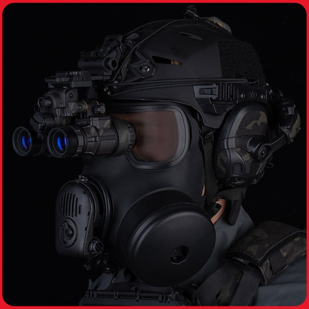 Prop En Cosplay - Gasmasker filterbus model nylon zwart accessoire