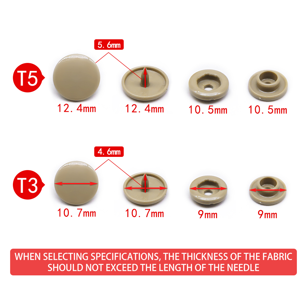 KAM T3 T5 20Sets Plastic Snaps - Snap Fastener Set recensie en prijs