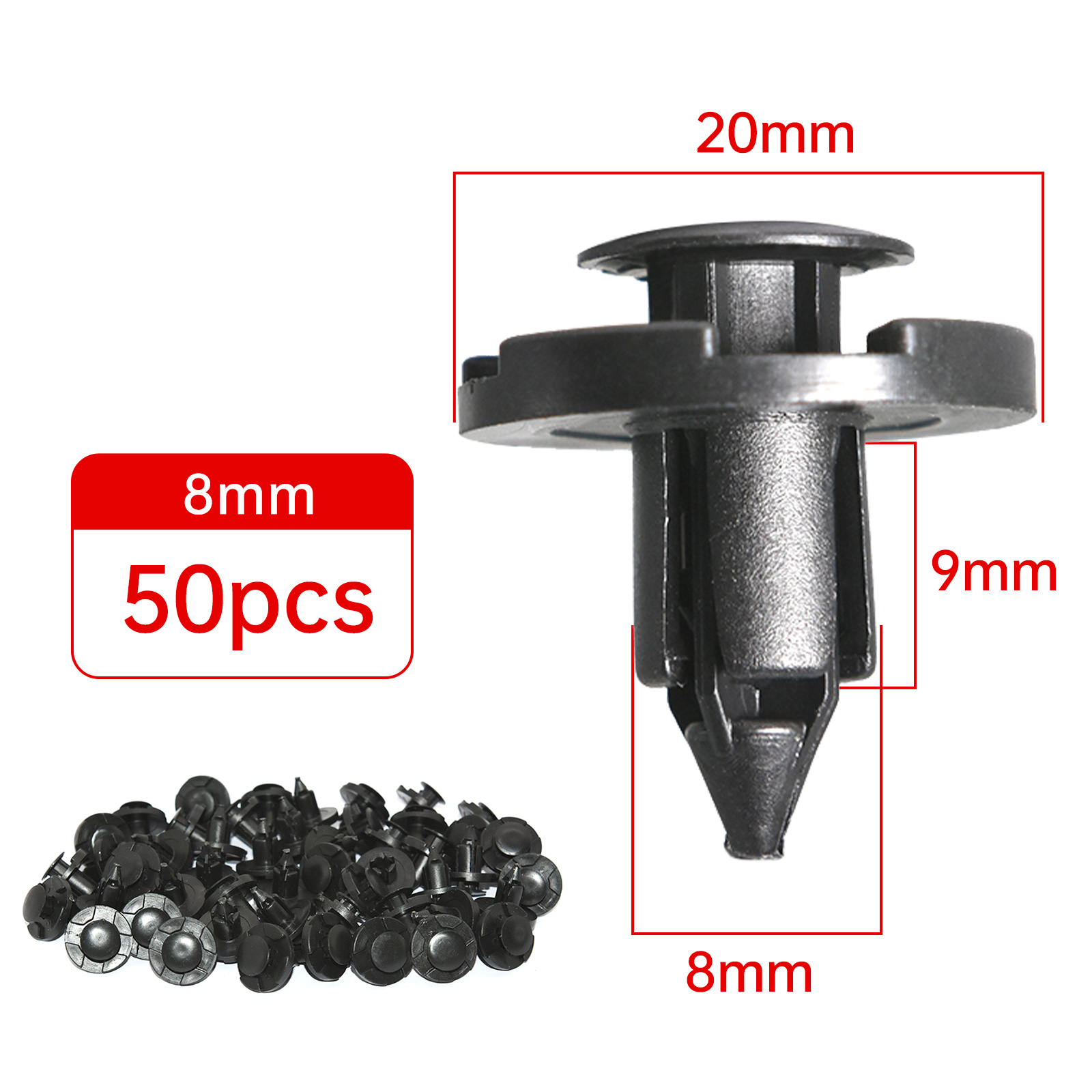 50 Stuks 8mm Gat voor Nissan A - Snap Fastener Set recensie en prijs