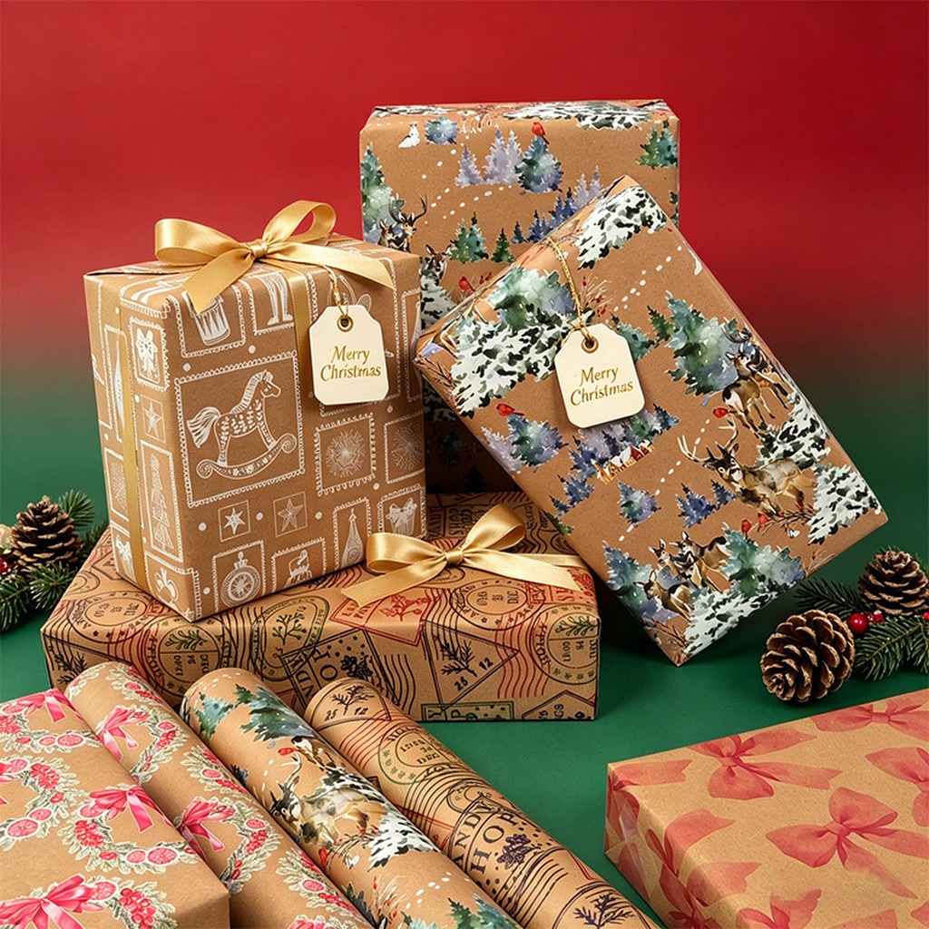 Vintage Kerst-craftpapier, ger - Craft Foam Roll recensie en prijs