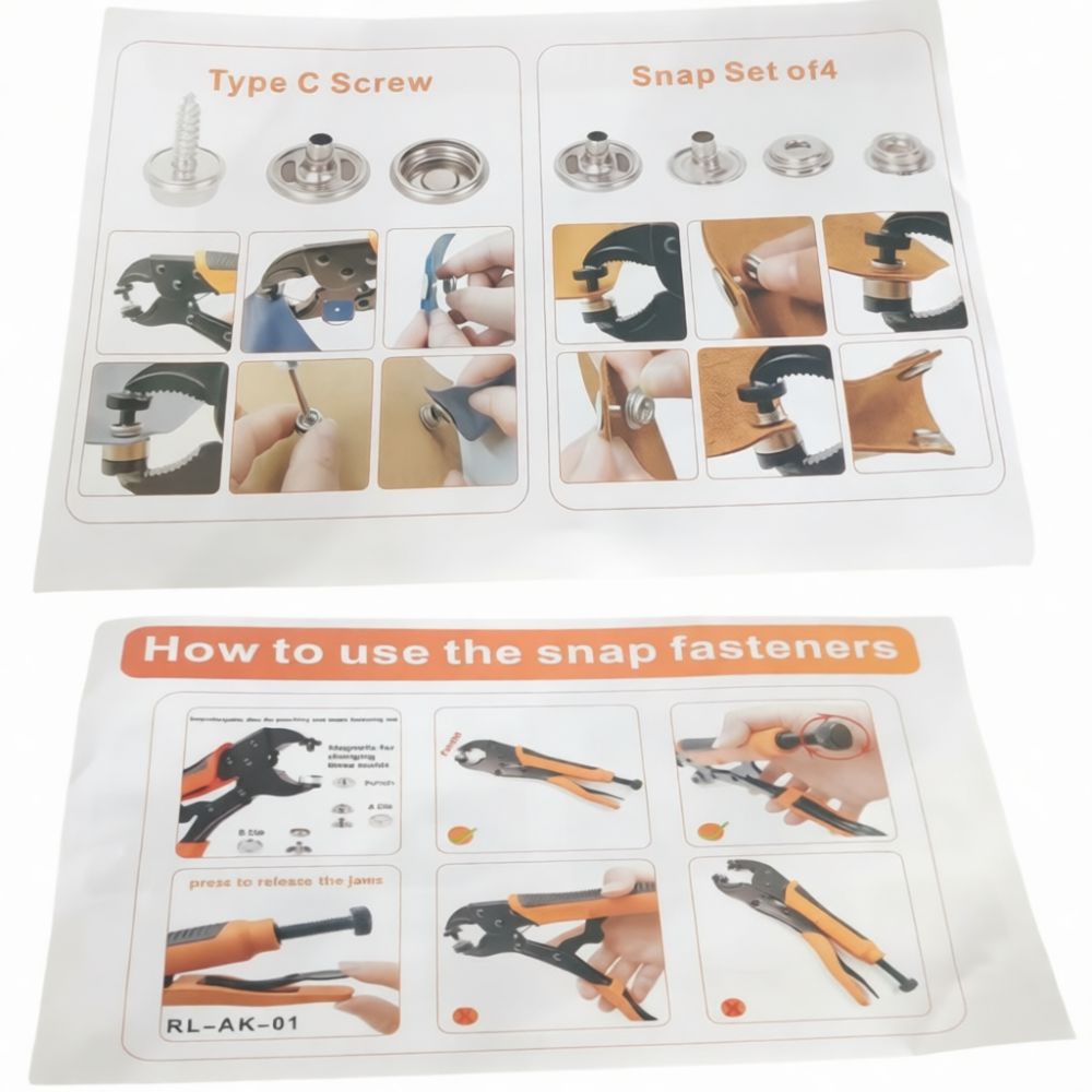 Handmatige tangset voor het be - Snap Fastener Set recensie en prijs